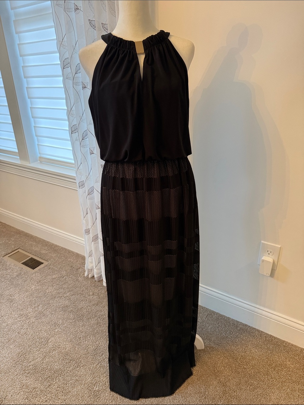 London Times Petites Black Maxi Dress